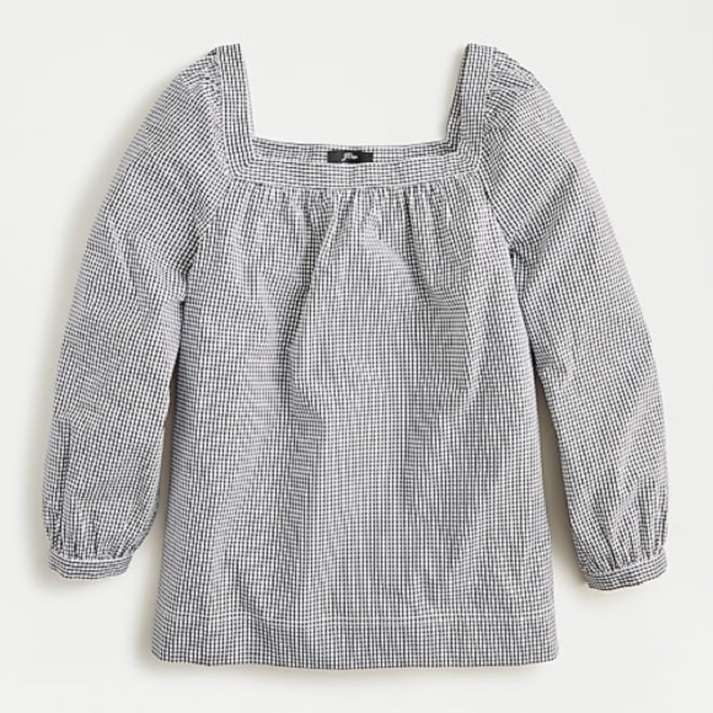 NWT JCrew Gingham Top
